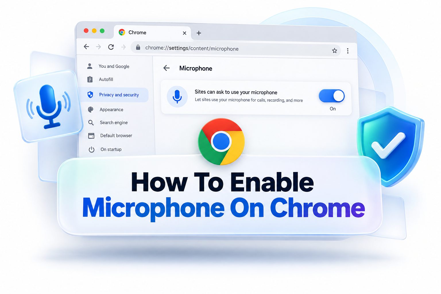 Chrome microphone permission prompt with the Allow option highlighted