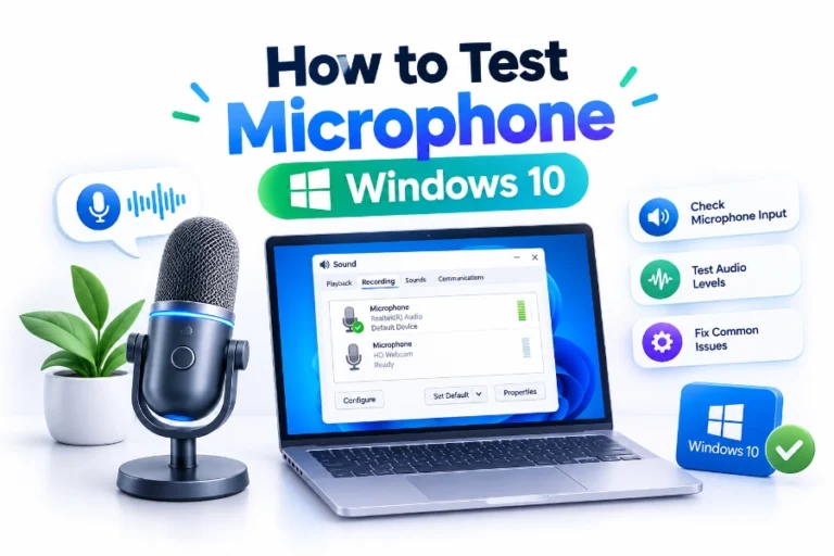 How to Test Your Microphone in Windows 10